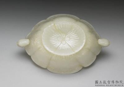 图片[3]-Jade flower-shaped bowl with two bud shaped handles, Mughal Empire-China Archive